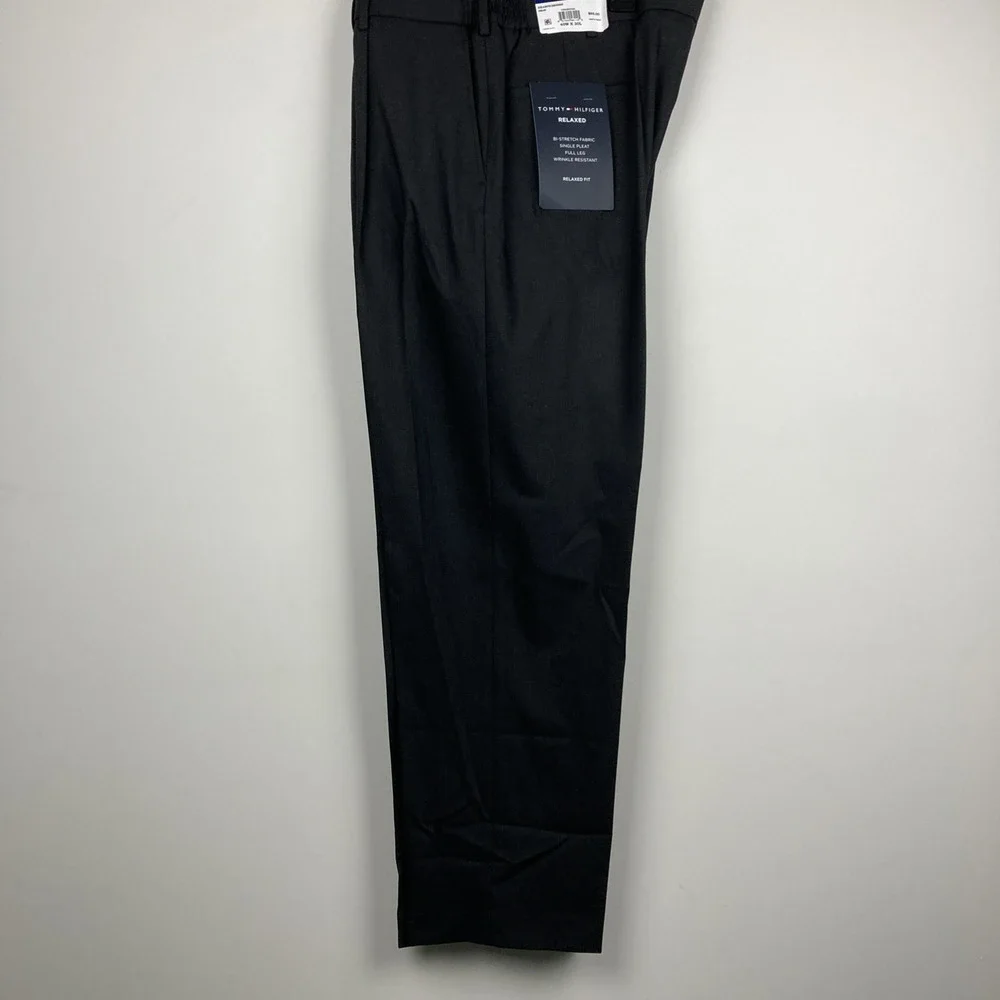 Tommy Hilfiger Mens Modern‎ fit Dress Pants 40 / 30 Dark Grey Solid